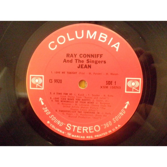 Ray Conniff (11/6/1916-10/12/2002) Jean, Columbia 1969, w/ Original Inner Sleeve - Picture 5 of 7